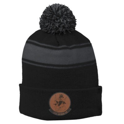 Stripe Pom Pom Beanie Thumbnail
